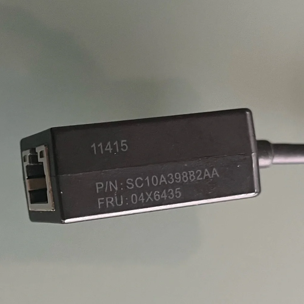 New Original ThinkPad X1 EXTREME 04X6435 SC10A3988 RJ45 Ethernet Cable Adapter